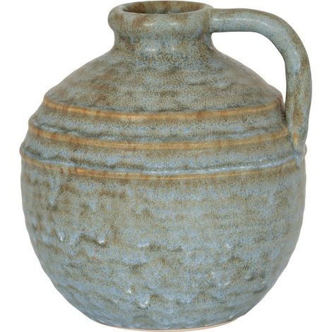 Capella Krater Large Jug Vase - Ceramic - L20 x W20 x H23 cm - Grey