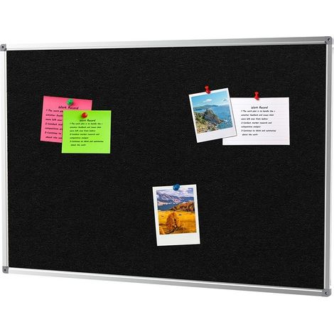 Pinnwand aus Filz - 90x120 cm - Anthrazit