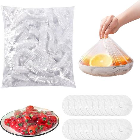 300 wiederverwendbare Aufbewahrungsbeutel für frisches Obst und Gemüse, wiederverwendbare Frischhaltefolie mit elastischem Verschluss, zur Aufbewahrung von Gemüse und Obst (1/5)
