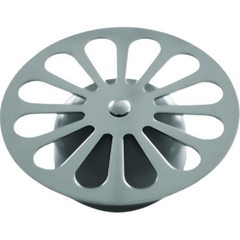 Valentin – Grille marguerite inox 85 mm – Cloche intégrée pour bonde de douche – Évacuation optimisée – Installation facile et rapide