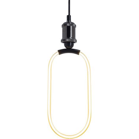 Ampoule Filament LED déco Ellipse Ovale, culot E27, conso. 8W, 800 lumens, Blanc chaud (1/5)