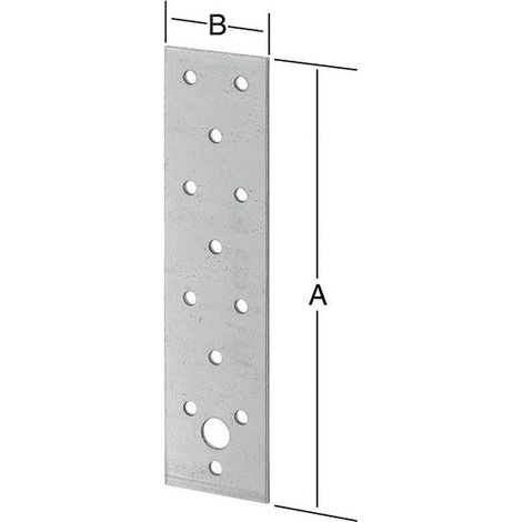 Placas perforadas galvanizadas de 60x200 mm .. esto