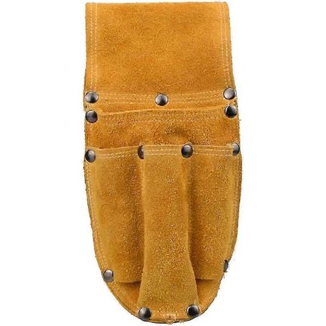 Sac à outils multipoches, sacoche de ceinture, sac à clous pour menuisier, sac pour tablier de travail-Light Brown (1/5)