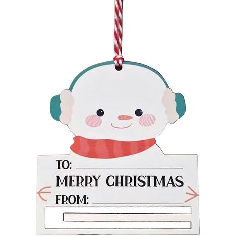 Porte-monnaie pour emballage cadeau de Noël, étiquettes cadeaux, décoration de sapin de Noël pour enfants (1/4)