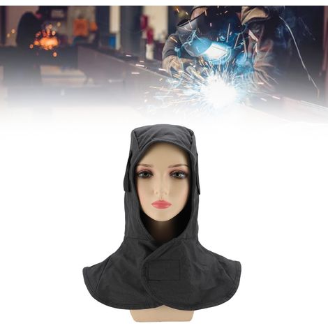 Cagoule de soudage en coton ignifugé avec protection intégrale de la tête et du cou, pour hommes et femmes (gris) (1/5)