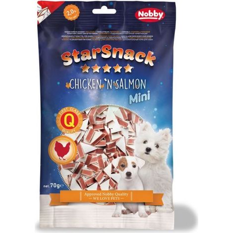 Nobby StarSnack Mini Chicken 'n Salmon 70 g Snacks