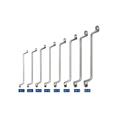 SET CHIAVI STELLA ANGOLATA CROMATE 6-22 8 PEZZI (1/2)