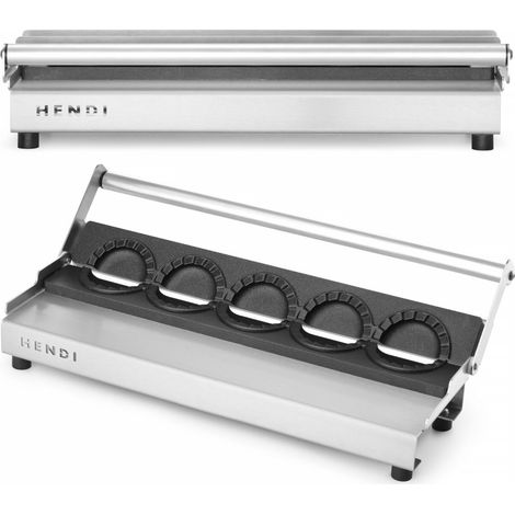 Máquina manual para hacer empanadillas, con capacidad para 5 empanadillas de 21 mm de diámetro y 80 mm de largo. (1/5)