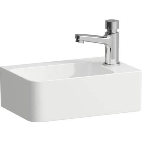 LAUFEN VAL lave-mains, 1 trou de robinetterie à droite, sans