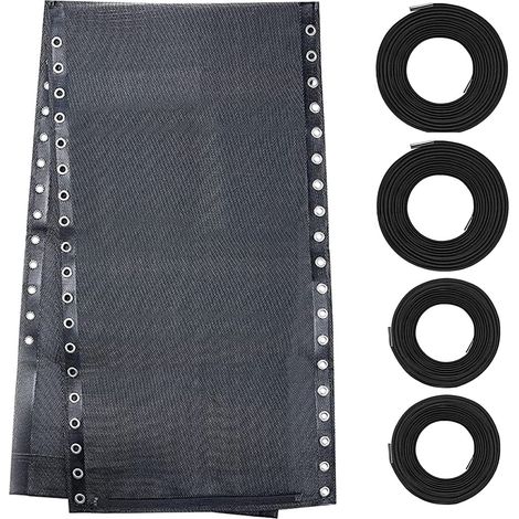 Tissu de rechange pour chaise avec cordon élastique, 43,2 cm de large, pour chaises inclinables d'extérieur (1/5)