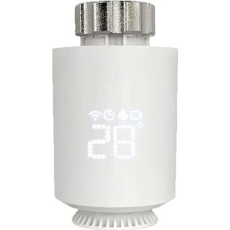 BARKBUSTERS Tête Thermostatique Radiateur , Vanne Thermostatique Connectée Programmable, Thermostat Radiateur Compatible avec Alexa, Smart Life APP Contrôle, Tuya Zigbee Gateway Requis (1/4)
