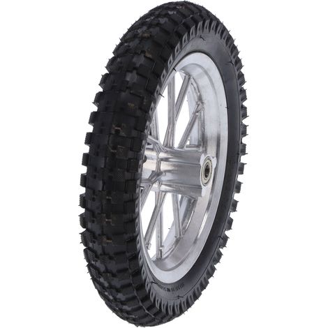 Pneu avant en caoutchouc 12,5 x 2,75 pouces, boulons de pignon de frein à disque (argentés) pour mini motos tout-terrain deux temps 47cc/49cc (1/5)