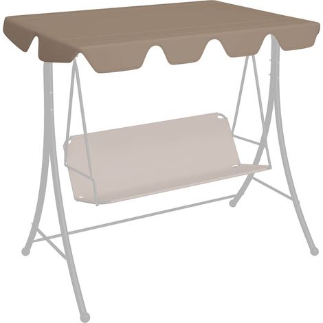 vidaXL Baldacchino per Dondolo Giardino Tortora 188/168x145/110 (1/5)