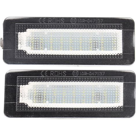 Lampe d'éclairage de plaque d'immatriculation LED Licence d'immatriculation, Luce smart 450 plaque d'immatriculation luci led 451 Paire d'éclairage de plaque. (1/4)