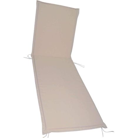 Cuscino X Lettino Prendisole Ecru' Lettino Legno Mare Giardino Cm 184x64x5 Ecru