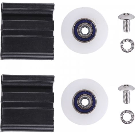 Kit de roulettes de porte de serre haut de gamme - Roues de rechange, pièces et quincaillerie pour hall d'entrée - Accessoires de haute qualité pour portes coulissantes sans effort (1/5)