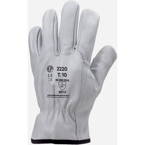 Gants tout fleur de bovin la paire T 09 (1/2)
