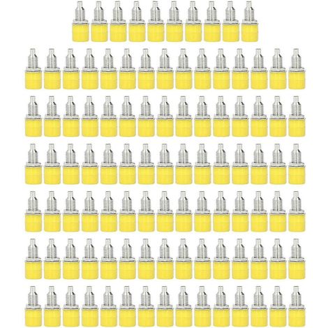100 Stück Bananenstecker M6 4 mm, gute Übertragungseigenschaften, hervorragende Verarbeitung, elektrisches Verbindungszubehör (1/4)