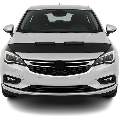 Protège Capot compatible avec Opel Astra K 2015 à 2020, Bra de Capot Protection, Noir (1/5)