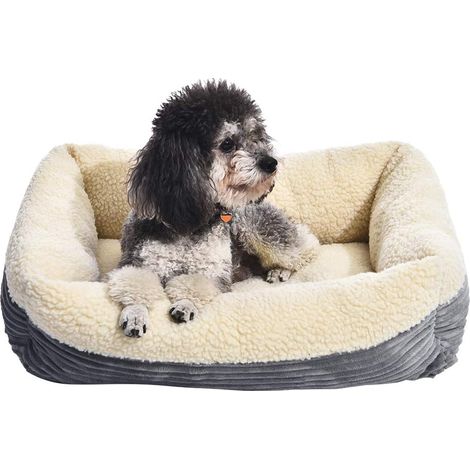 Basics Pet Heating Pad, L 61 x W 51 x H 18 cm, Dog, Grey, White