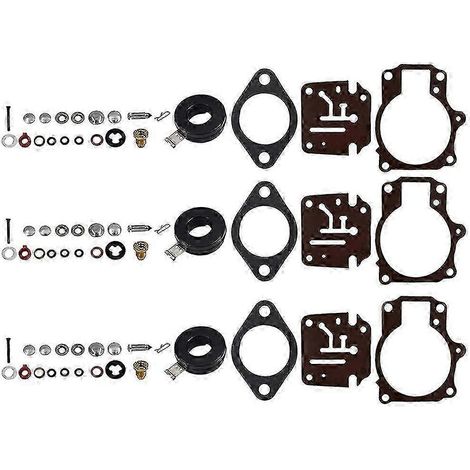 Kit de réparation d'échappement compatible (lot de 3) pour moteurs Johnson Evinrude 65 CV, 70 CV et 75 CV. (1/4)