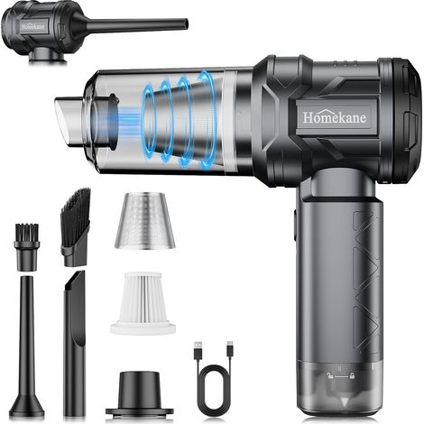 Aspirateur à Main, 15000Pa Aspirateur à Main sans Fil, Aspirateur de Voiture à 2 Vitesses avec Moteur sans Brosse, Mini Aspirateur de Voiture pour la Maison, Poils d'animaux, Chargeur (1/5)