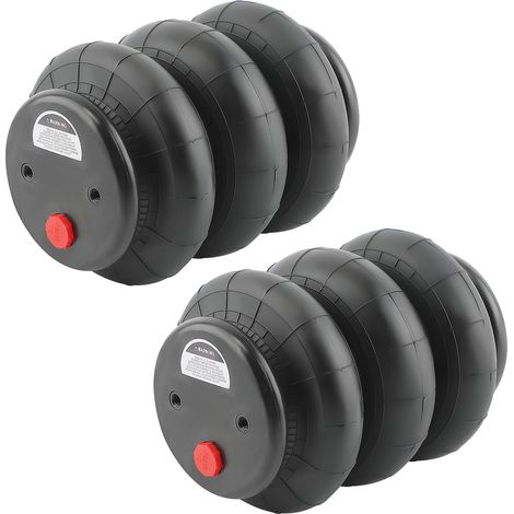2x Suspension pneumatique Standard 2600lbs 1/2-14NPT Sac triple Lourds Camion (1/5)
