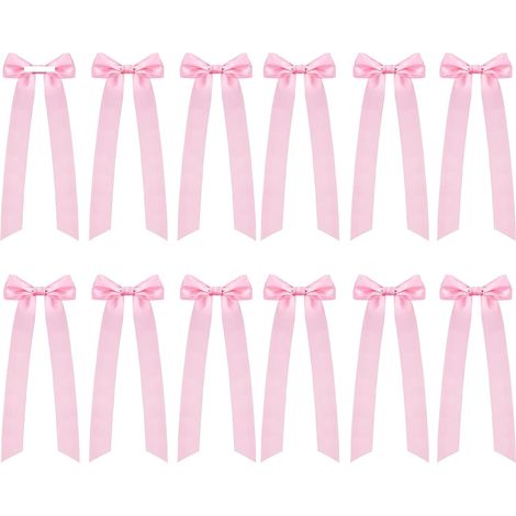 Nœuds en ruban autocollants pour bougies, lot de 12 nœuds en ruban de satin pour décoration de bougies (1/5)