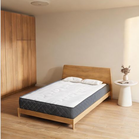 Matelas blanc et gris 190 x 90 x 20 cm (1/5)