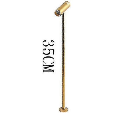Lampe LED à intensité variable Jwl pour présentoir de bijoux, 20/30/35 cm, sur pied, pour magasin de téléphonie, lampe de bureau, rotative, 220 V.Gold 35CM4000K (1/3)