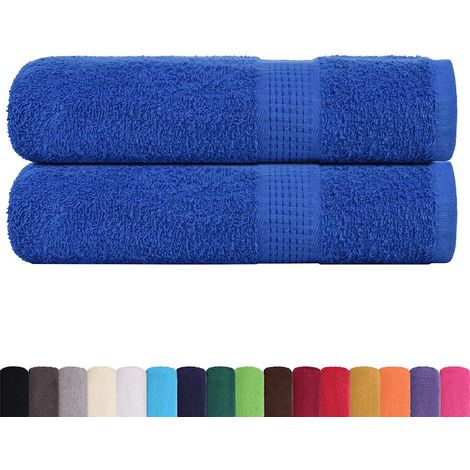 Serviettes de douche FROGN 2 pcs bleu 70x140 cm 360 g/m² (1/5)