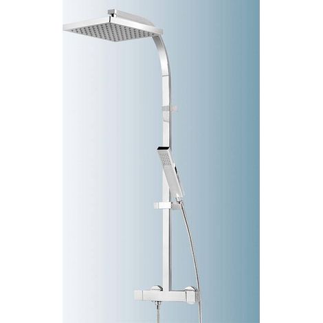 Schulte Duschmaster Rain II D9635 mit Thermostat, Kopfbrause eckig (1/2)