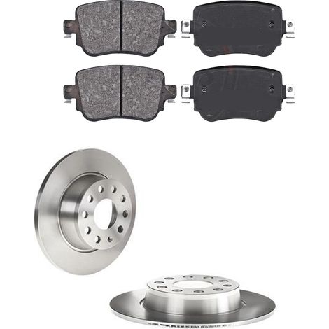 KIT FRENI POSTERIORI compatibile con VW CADDY IV MVP / SPACE WAGON (SAB,SAJ) - DISCHI + PASTIGLIE OEM: P 85 135 / 18117 /SOSTITUZIONE DIRETTA/BASSA POLVERE/SILENZIOSO (1/5)