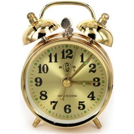 BelleRise - Réveil mécanique à ressort robuste, neuf, en forme de fer à cheval, modèle ES1420