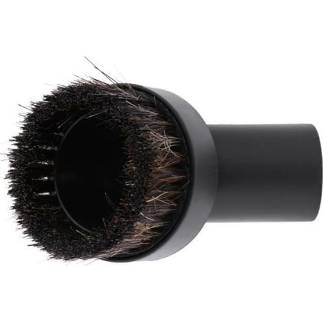 Brosse À Meubles - Plastique + Crin De Cheval - Diamètre 32 Mm - Pour Aspirateur - Nettoyage Sciure Et Poussière - 1 Pièce (1/4)