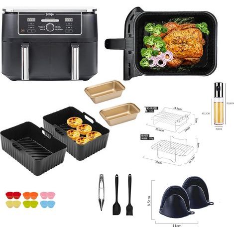 Accessoires pour friteuse à Air Grill panier de transport Pizza, Ninja af300 set
