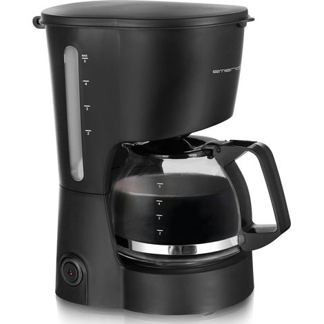 Petite cafetière à filtre, carafe en verre de 0,6 l pour jusqu'à 5 tasses de café frais, filtre permanent amovible, fonction anti-goutte, arrêt automatique de 40 minutes, 600 W (1/5)