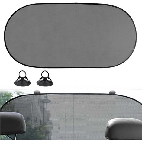 Pare Soleil Voiture Arriere,Pare-Soleil De Lunette Arrière De Voiture,Cache Soleil Pour Fenêtre,Avec Ventouse Et Crochet,Protection Uv 100  50Cm