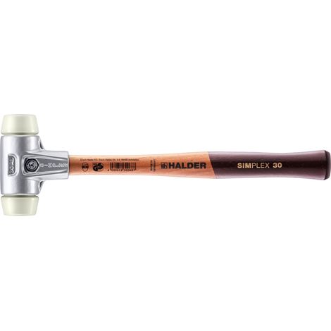 HALDER SIMPLEX Schonhammer Ø 30 mm Nylon mit Aluminiumgehäuse (1/5)