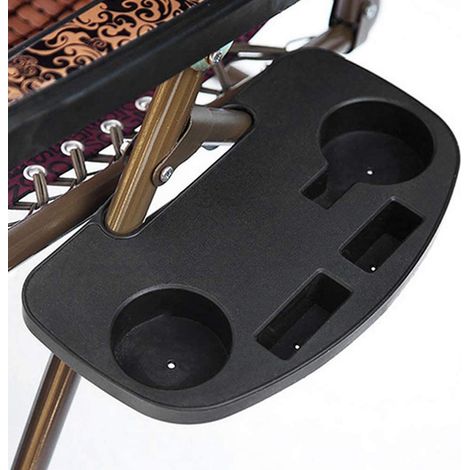 Table d'appoint pliante à clipser avec emplacement pour téléphone portable et plateau pour collation, pour camping, extérieur, jardin, pêche, plage (1/5)