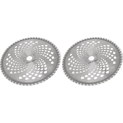 2 têtes de lame de coupe-bordures en acier allié de 25 cm (10 pouces), coupe précise, installation facile, pièces de rechange durables pour coupe-bordures de jardin 60T (1/5)