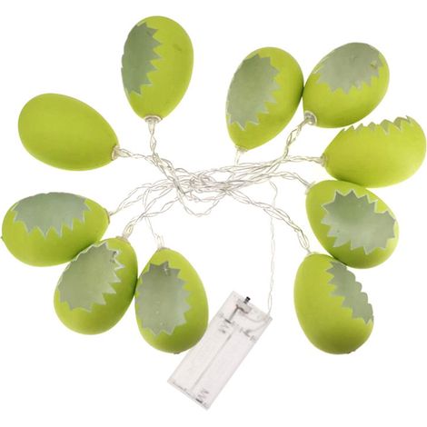 Guirlande Lumineuse Œufs De Pâques - 10 LED - 150 cm - Alimentation Piles AA - Décoration Intérieure Printemps Fêtes - 1 Pièce (1/5)