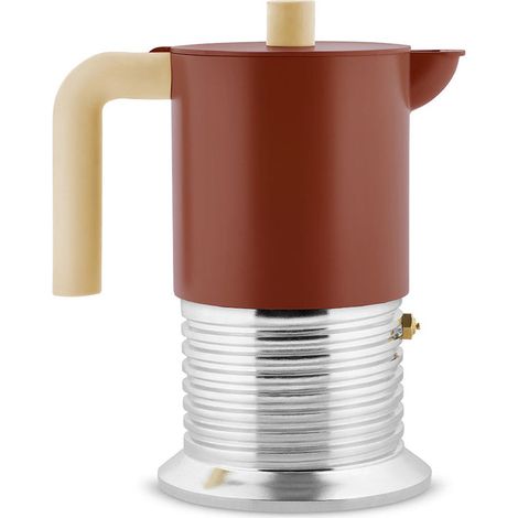 Alessi Caffettiera Vite Marrone 3 Tazze