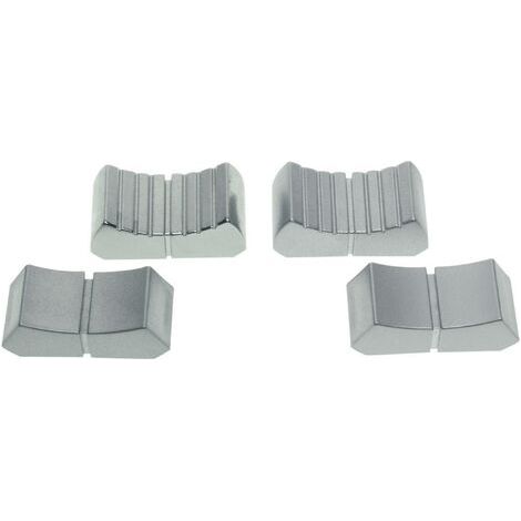 Tête de bouton à glissière ALPS 76659 velours-chrome (L x l) 13 mm x 25 mm 1 pc(s) (1/3)