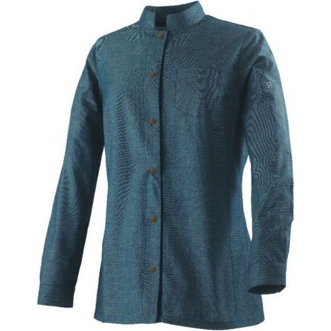 Veste de cuisine manches longues femme Robur BRIVA Bleu M (1/3)
