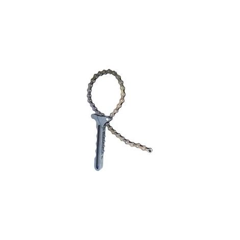 Clé à filtre à huile réglable - Clé à chaîne - Extracteur de filtre à huile - Outil de retrait de filtre à huile pour voiture, moto, camion - Capacité de 130 mm de diamètre (1/5)