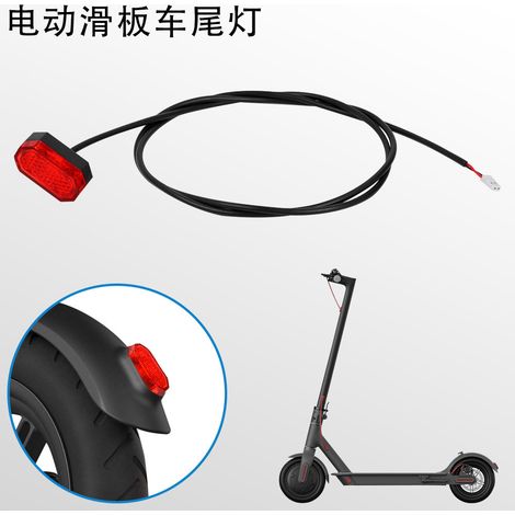 Suitable for electric scooter taillights, waterproof LED safety lights, easy installation, four-hole fender brake lights