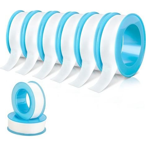 Lot de 6 Rouleaux de ruban D'étanchéité en Téflon,16mm x 20m Industriel PTFE Ruban de Plombier Pour Tuyaux Blanc (1/5)