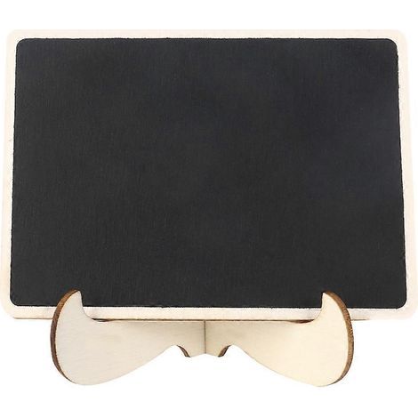Mini chevalet tableau noir en bois avec support, panneau d'affichage miniature pour étiquettes de table de mariage (1/3)