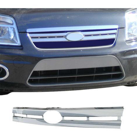 Moulure de Grille de Calandre Compatible avec Ford Tourneo Connect 2006-2009, Garniture Baguette de Calandre en Acier Inoxydable Argent (1/5)